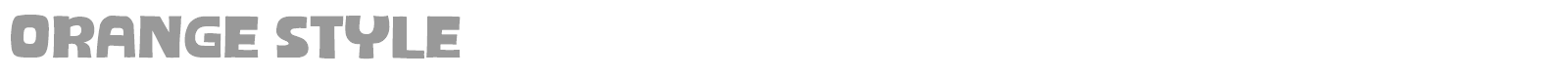 Orange Style font preview